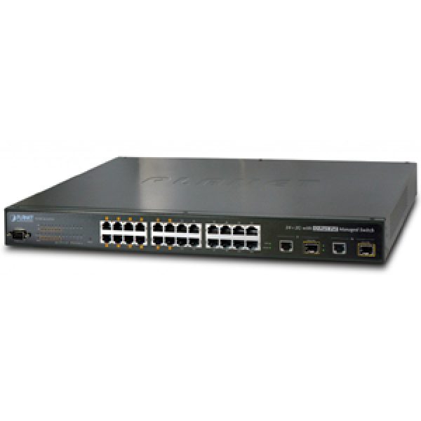 FGSW-2612PVM SNMP Managed 12-Port 802.3af 10/100 PoE Ethernet Switch + 2-Port 1000Base-T/MiniGBIC (110W)