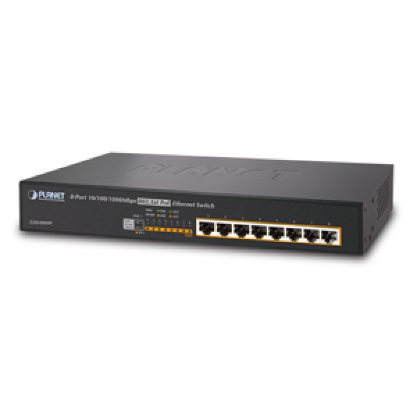 GSD-808HP  8-Port 10/100/1000bps 802.3at PoE Desktop Switch