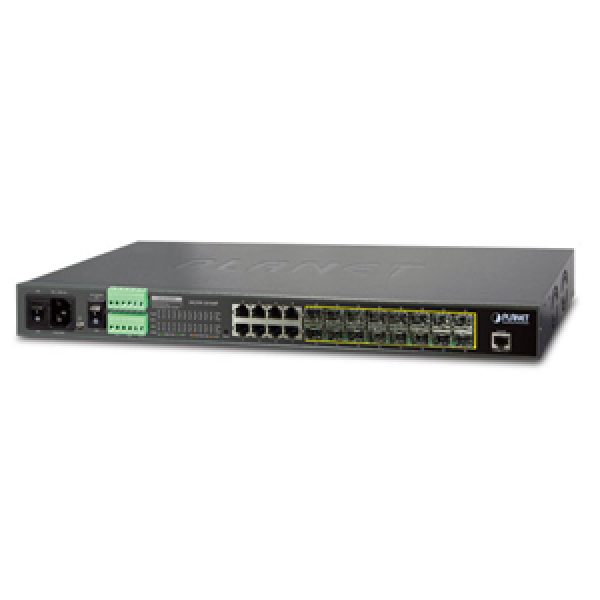MGSW-24160F L2+ 16-Port 100/1000BASE-X SFP + 8-Port 10/100/1000BASE-T Managed Metro Ethernet Switch